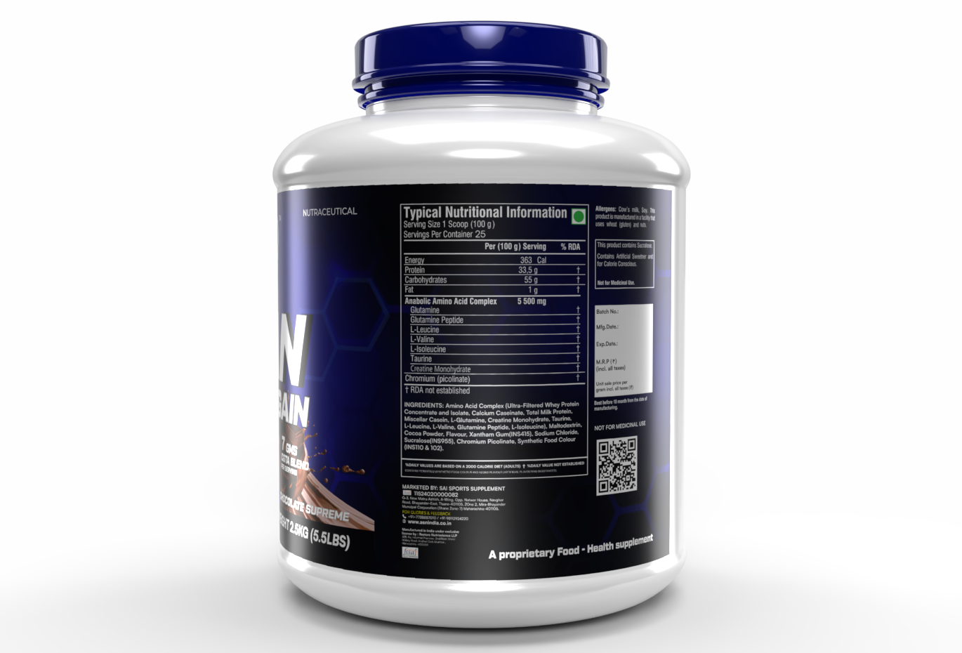 lean muscle gain chocolateee backk